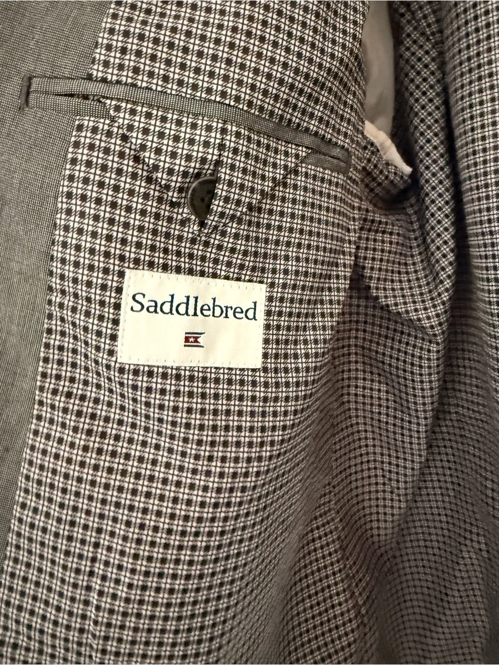 Men's Gray Single-Breasted Blazer